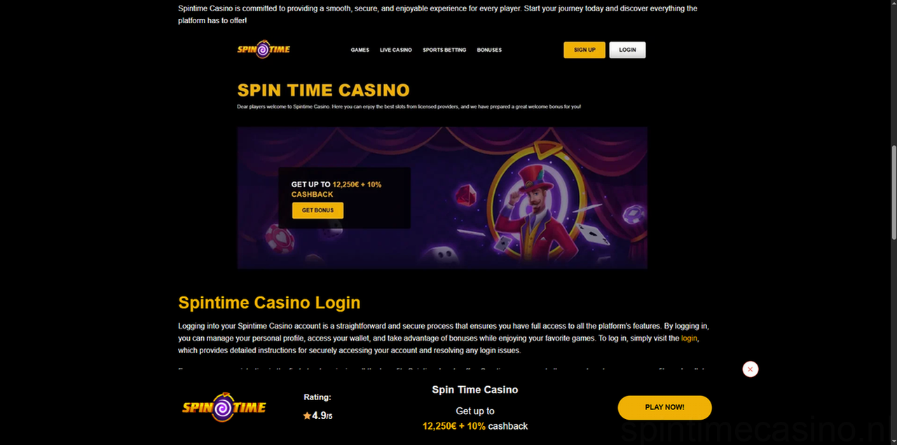 Spintime Casino Casino
